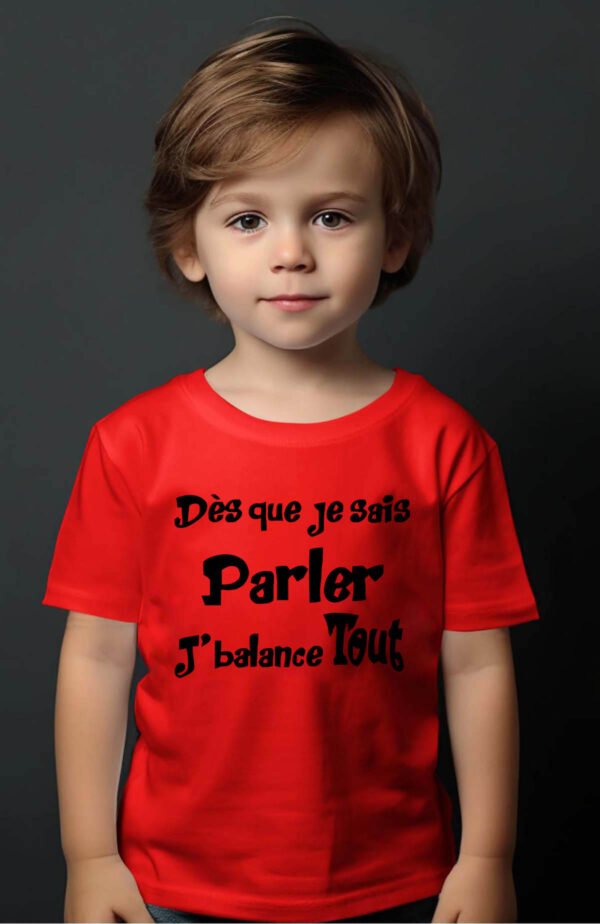 T-shirt Garçon en Gros | Je sais parler