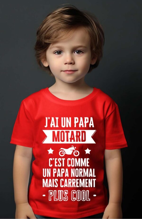 T-shirt Garçon en Gros | Papa motard cool