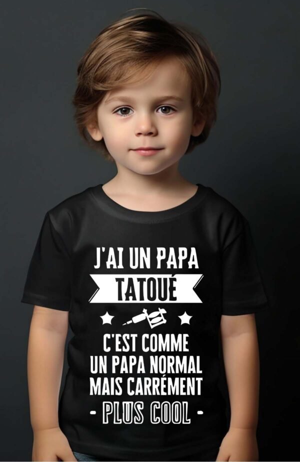 T-shirt Garçon en Gros | Papa tatoué cool