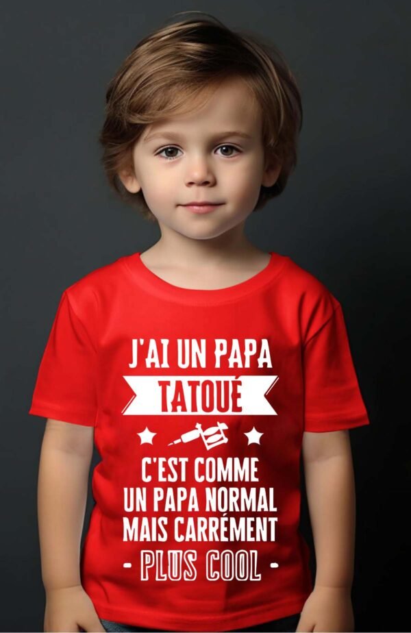 T-shirt Garçon en Gros | Papa tatoué cool