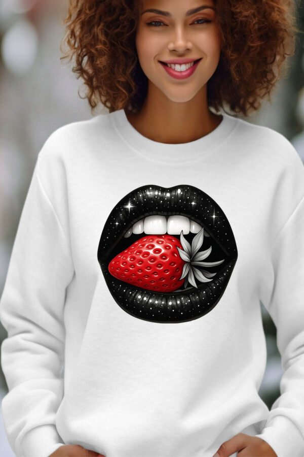 Sweat Col Rond Femme en Gros | Strawberry mouth