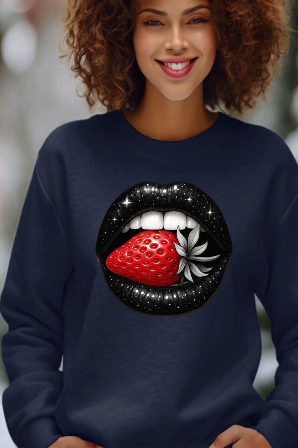 Sweat Col Rond Femme en Gros | Strawberry mouth