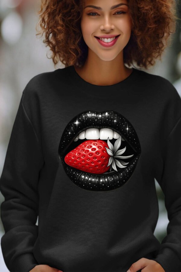Sweat Col Rond Femme en Gros | Strawberry mouth