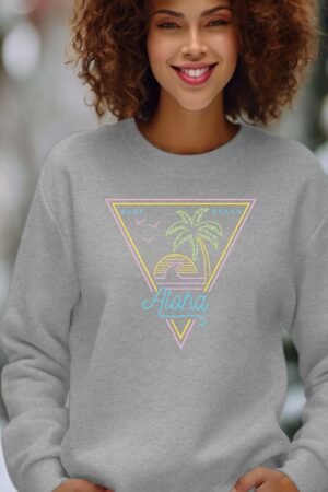 Aloha – Sweat Col Rond Femme – Gris