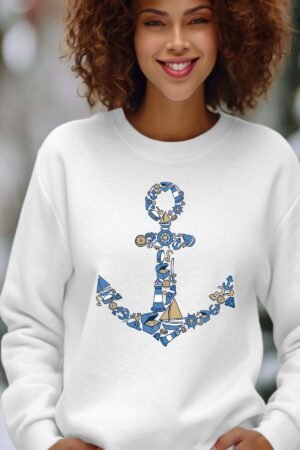 Sweat Col Rond Femme en Gros | Anchor Multi