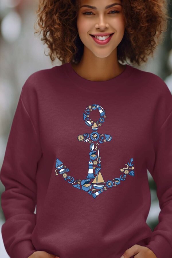 Sweat Col Rond Femme en Gros | Anchor Multi