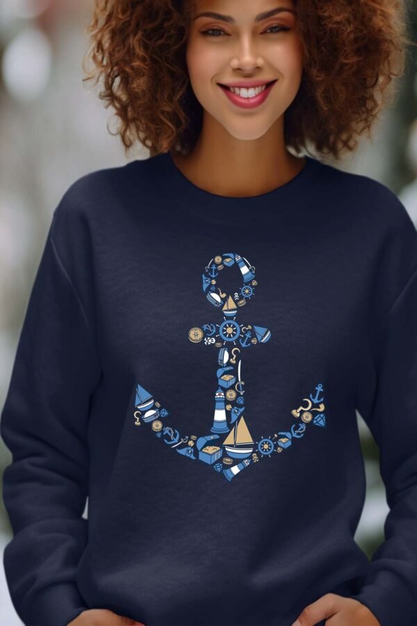 Sweat Col Rond Femme en Gros | Anchor Multi