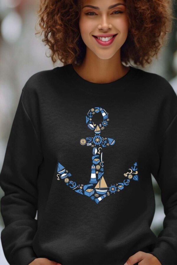 Sweat Col Rond Femme en Gros | Anchor Multi