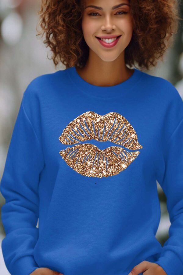 Sweat Col Rond Femme en Gros | Big bouche gold