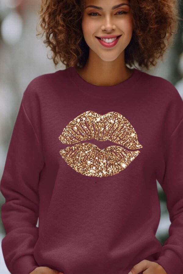 Sweat Col Rond Femme en Gros | Big bouche gold
