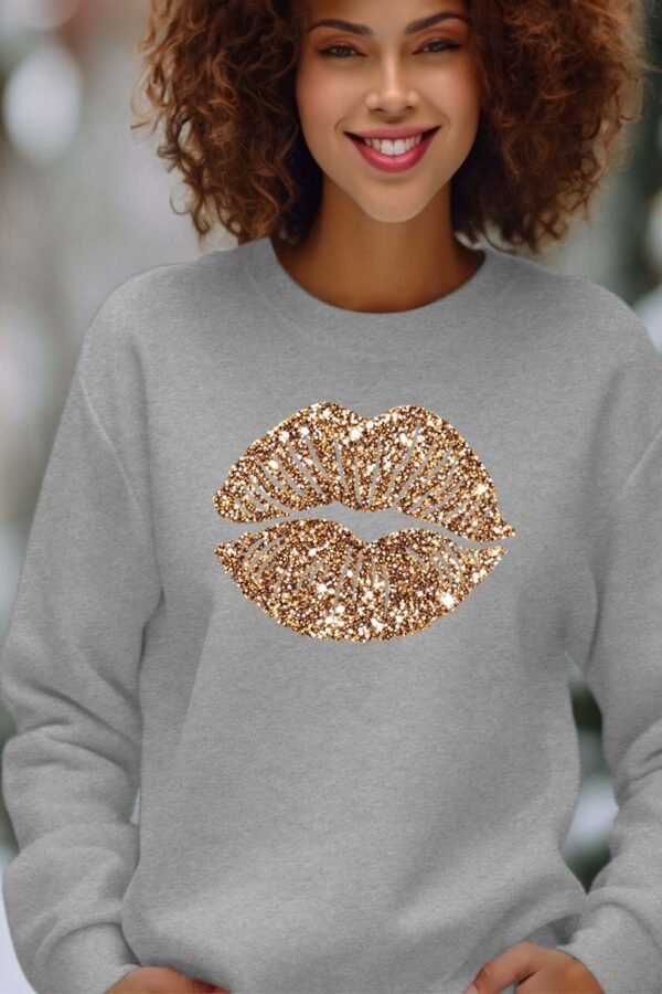 Sweat Col Rond Femme en Gros | Big bouche gold