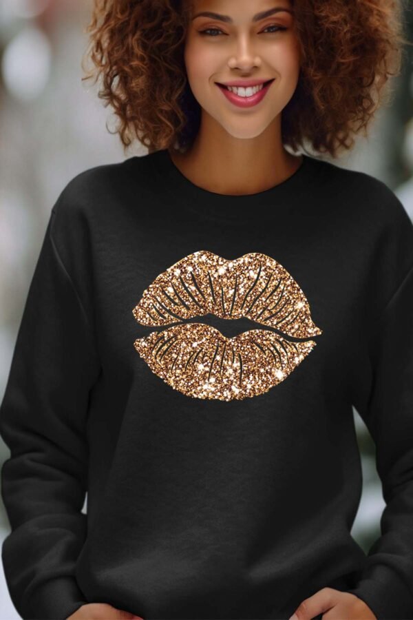 Sweat Col Rond Femme en Gros | Big bouche gold