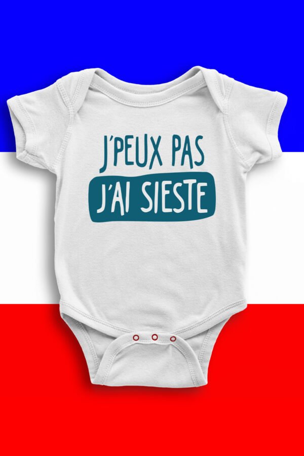J'peux pas j'ai sieste - Body bébé garçon
