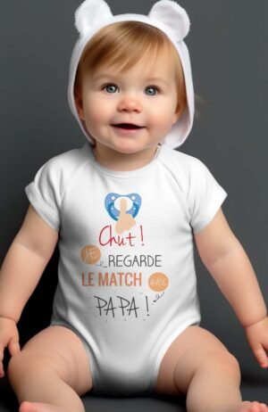Chut Match Papa  - Body bébé garçon