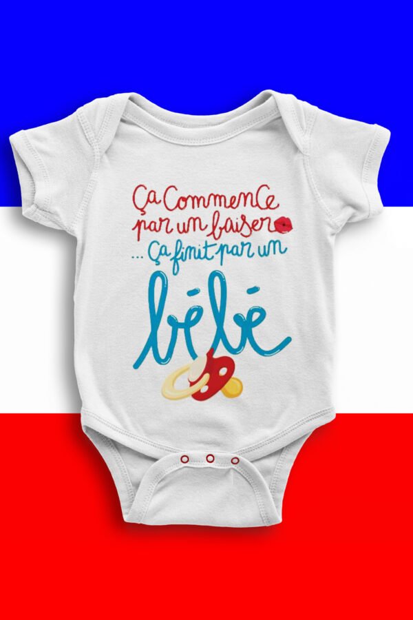 commence par un baiser - Body bébé garçon