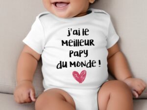 J'ai le meilleur papy du monde - Body bébé garçon