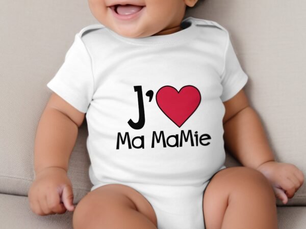 J'aime ma mamie - Body Bébé Fille
