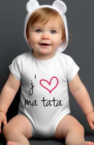 J'aime ma tata  - Body Bébé Fille