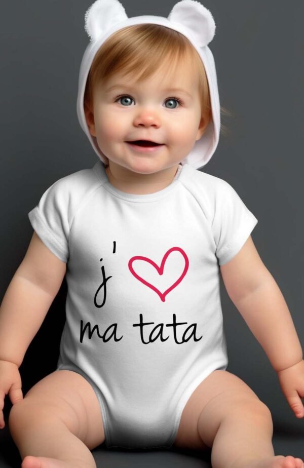 J'aime ma tata  - Body Bébé Fille