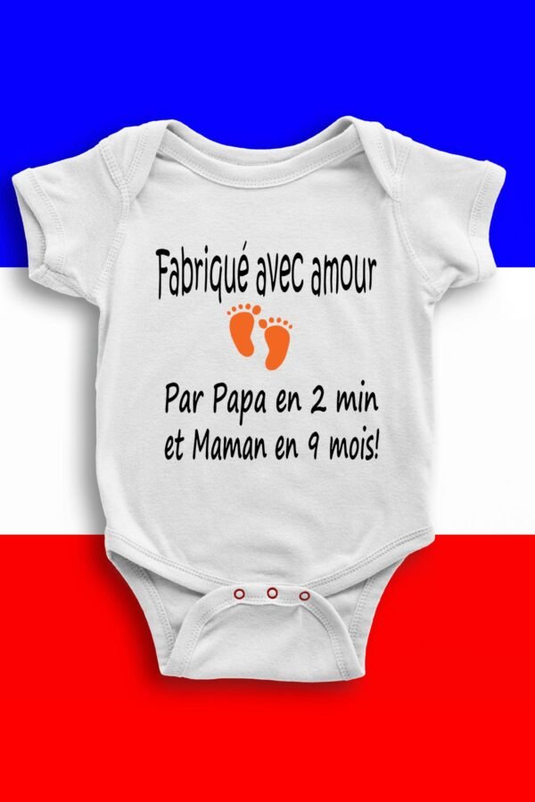 Fabriqué avec amour  - Body Bébé Fille