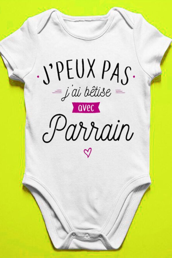 Bêtise avec parrain  - Body bébé garçon