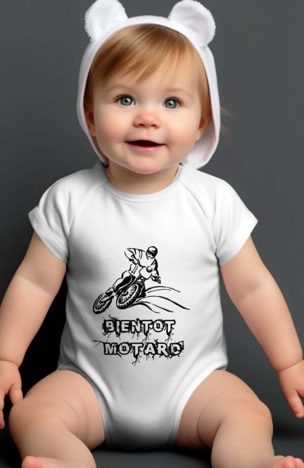 Bientôt motard - Body bébé garçon
