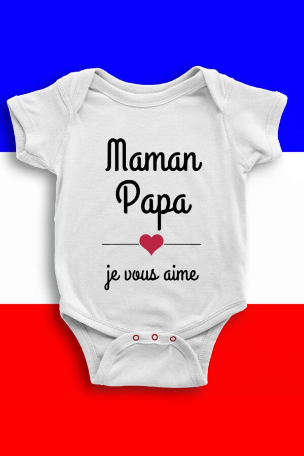 Maman papa aime - Body Bébé Fille