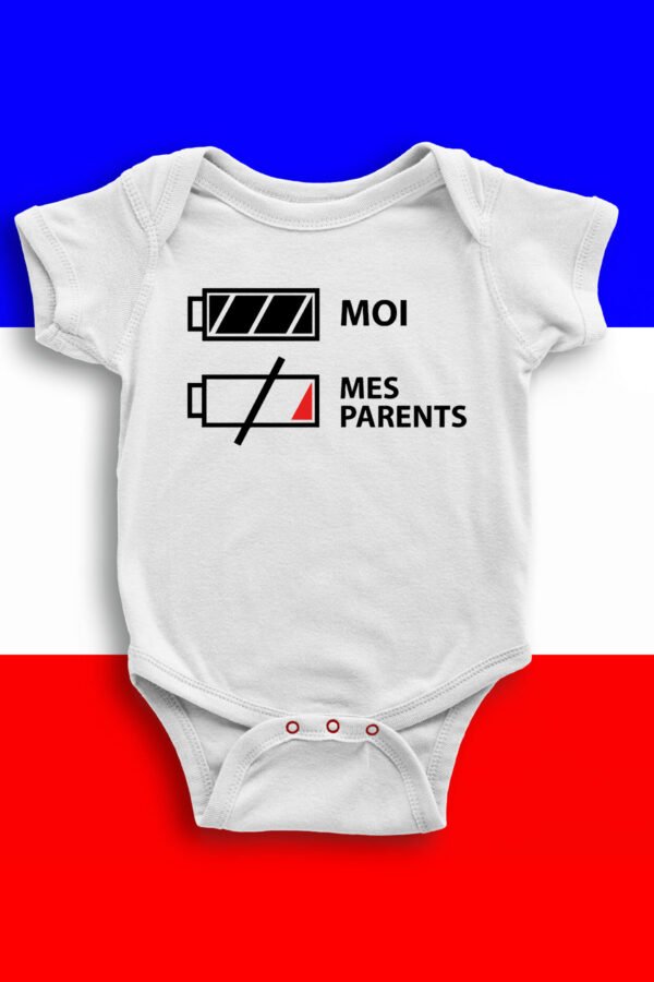 Moi & mes parents batterie - Body bébé garçon