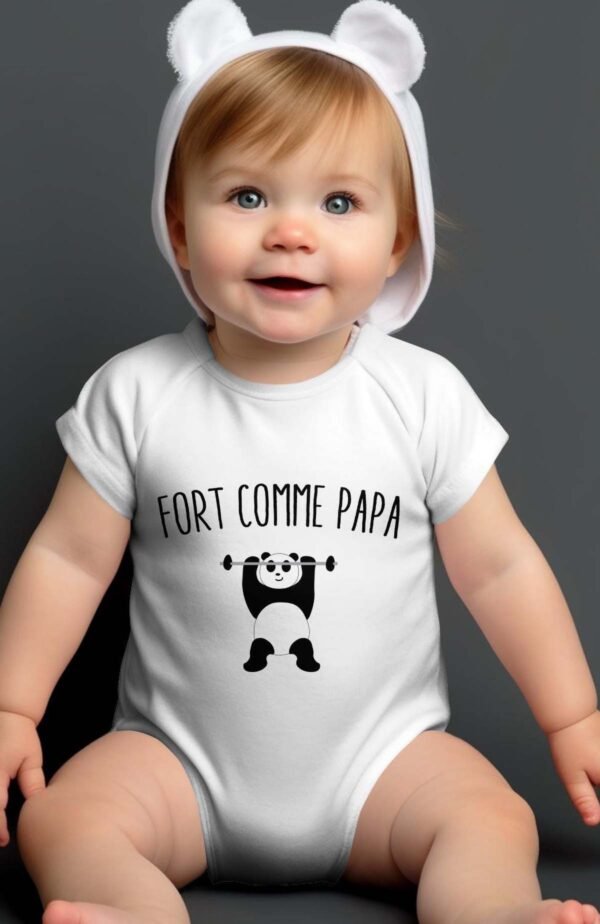 Fort comme papa - Body bébé garçon