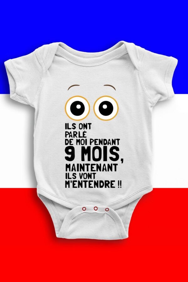 Ils ont parlé de moi 9 mois - Body bébé garçon