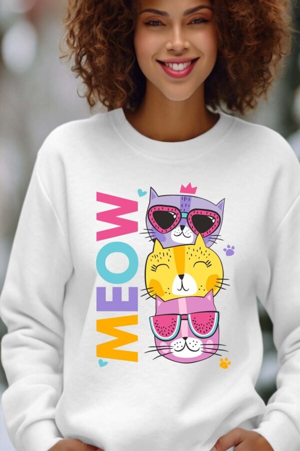 Sweat Col Rond Femme en Gros | Cat Marrant