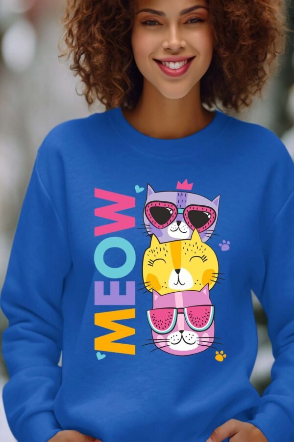 Sweat Col Rond Femme en Gros | Cat Marrant