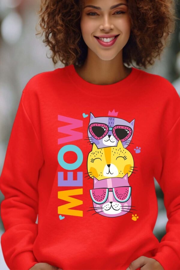 Sweat Col Rond Femme en Gros | Cat Marrant