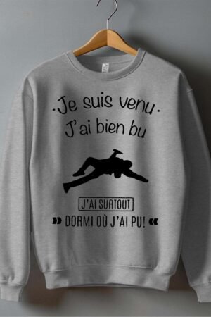 Dormir où - Sweat Col Rond Homme
