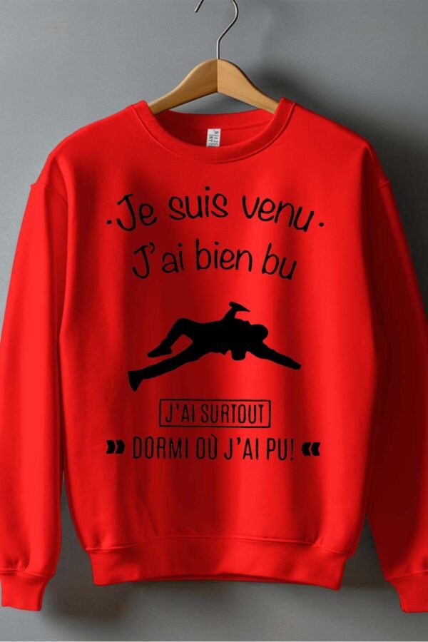 Dormir où - Sweat Col Rond Homme