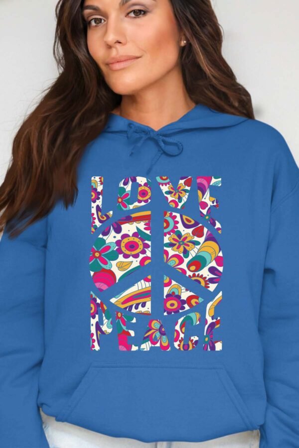 Flower Power - Sweat Capuche Femme