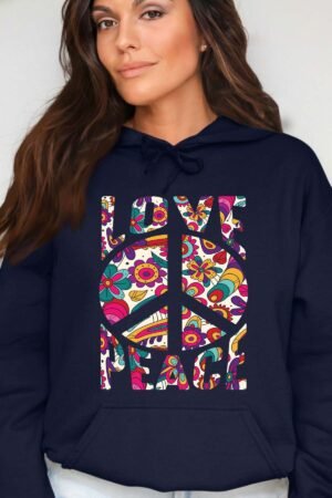 Flower Power - Sweat Capuche Femme