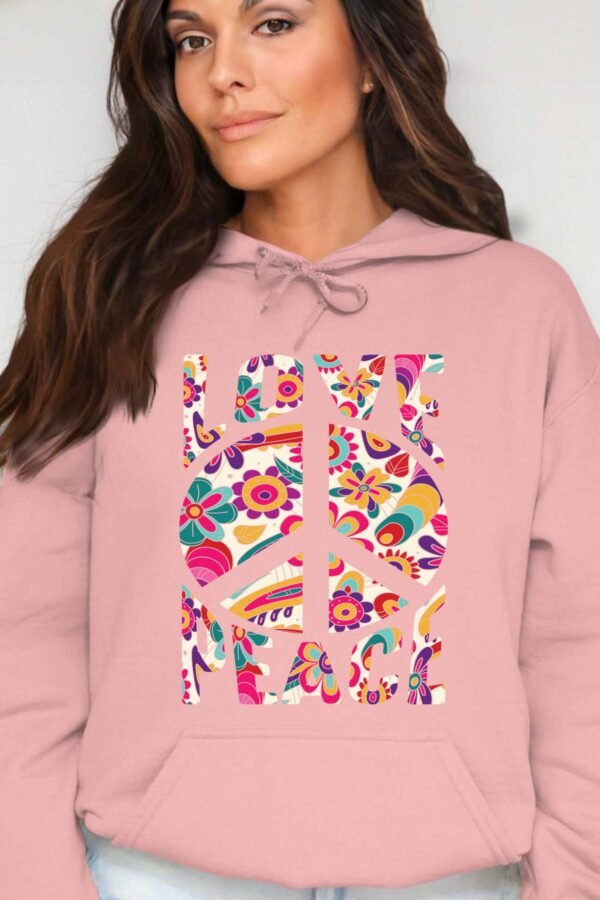 Flower Power - Sweat Capuche Femme