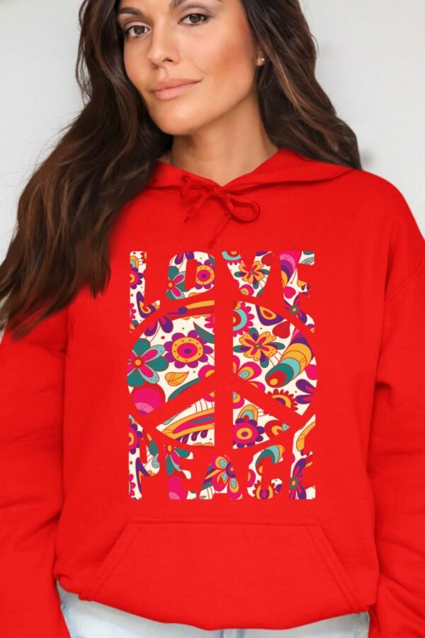 Flower Power - Sweat Capuche Femme