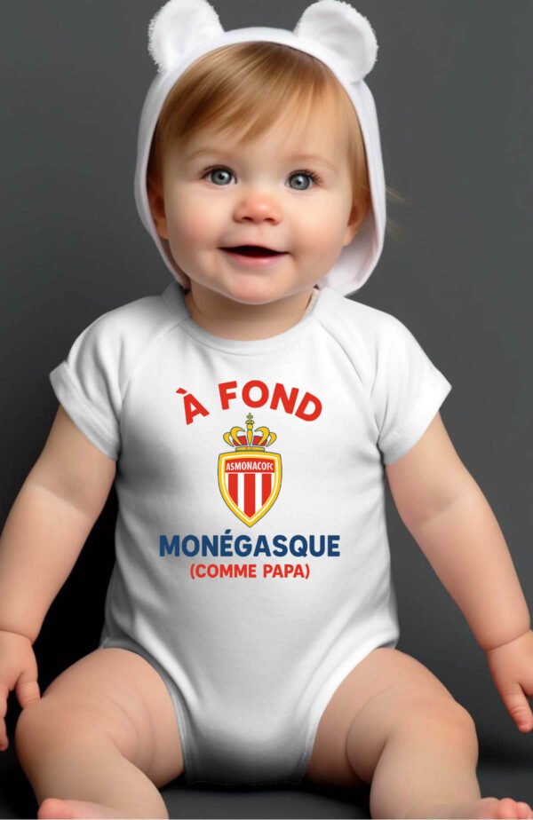 Fond monaco papa - Body bébé garçon