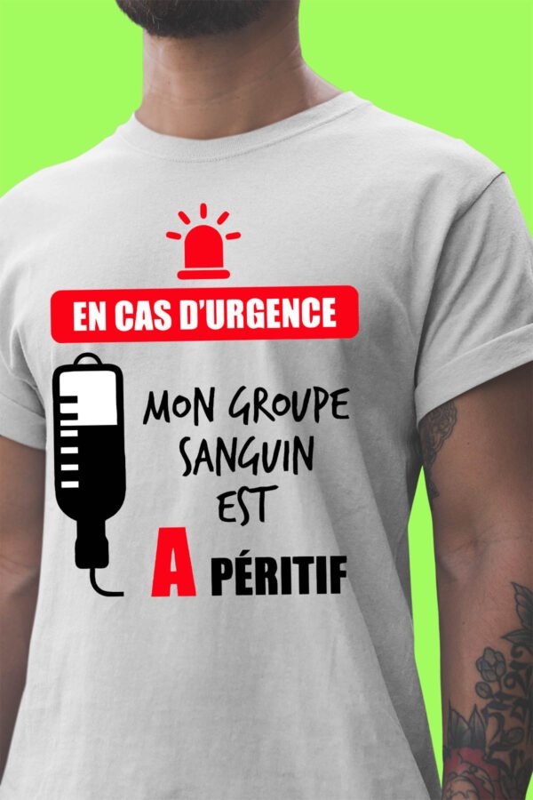 Groupe sanguin Apéritif - Tshirt Homme