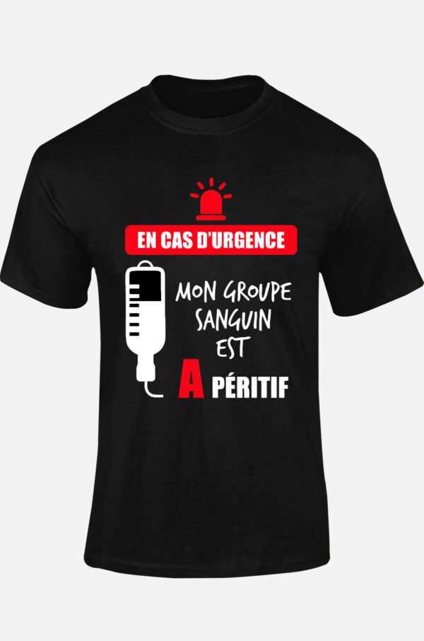 Groupe sanguin Apéritif - Tshirt Homme