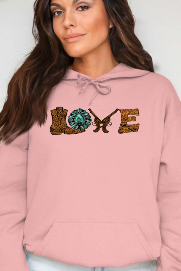 LOVE WESTERN - Sweat Capuche Femme