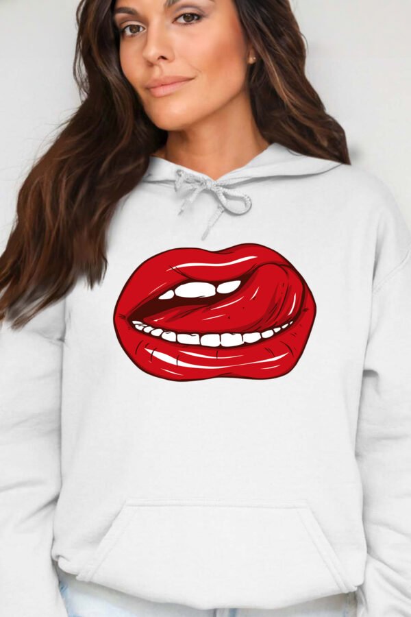 Langue  - Sweat Capuche Femme