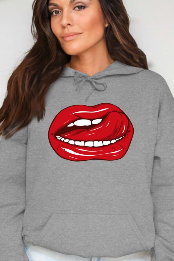 Langue  - Sweat Capuche Femme