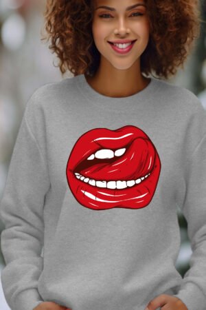 Sweat Col Rond Femme en Gros | Langue