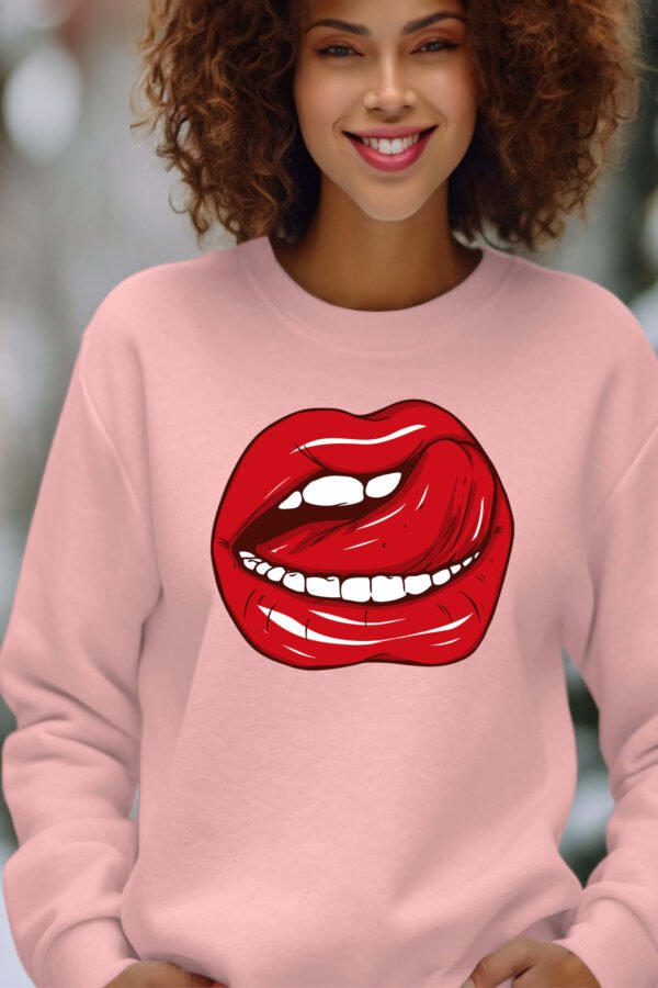 Sweat Col Rond Femme en Gros | Langue