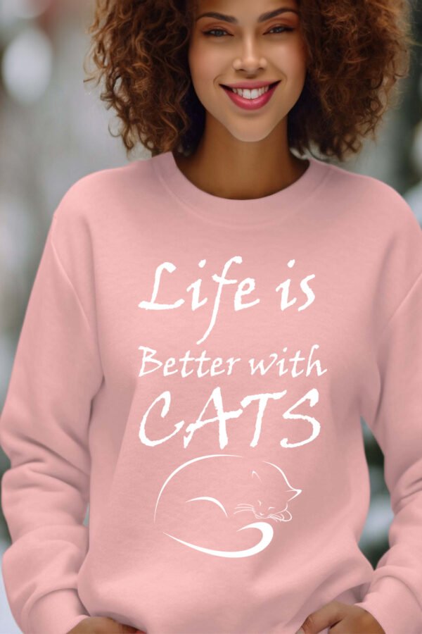 Sweat Col Rond Femme en Gros | Life cats