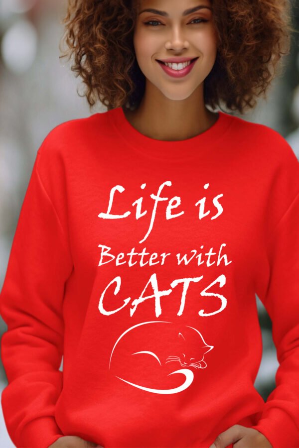 Sweat Col Rond Femme en Gros | Life cats
