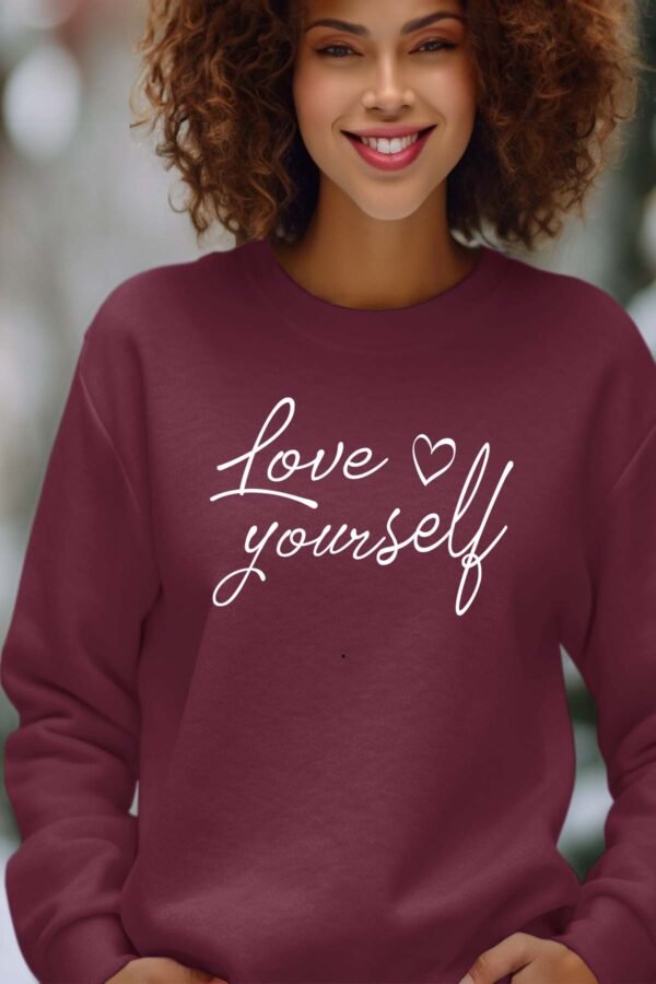 Sweat Col Rond Femme en Gros | Love Yourself